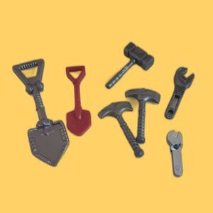 Fisher Price Replacement Tools Recue Shovel Axe  Center Play Set Imaginext